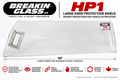 Breakin-Glass HP1 39-inch clear hard patient protection shield for vehicle extrication and fire rescue.