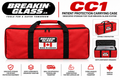 Breakin-Glass CC1 red carrying case for storing and transporting vehicle-extrication patient protection equipment.